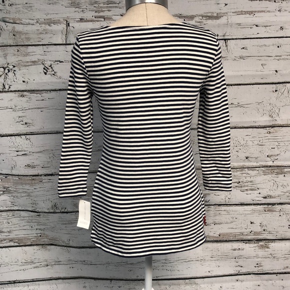 NEW Charter Club “Bon Voyage” Long Sleeve Stripe Shirt - Picture 5 of 5